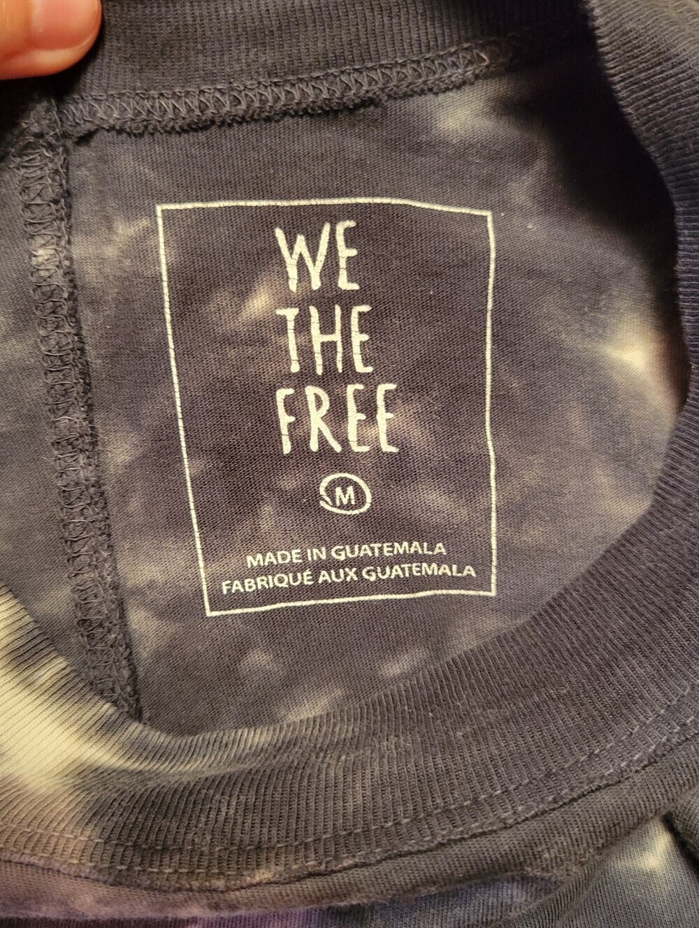 We The Free Oversized Tiedye Casual Long Sleeve Everyday 100% Cotton T Shirt | M - Picture 6 of 9